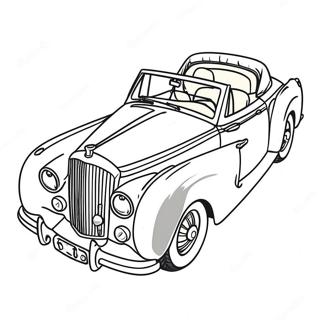 Bentley Cabriolet Kleurplaat | Bentley kleurplaat