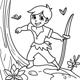 Peter Pan Kleurplaat | Peter Pan kleurplaat