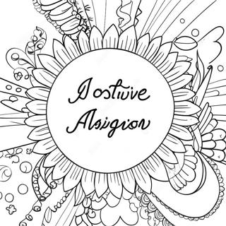 Positieve Affirmatie Kleurplaat | Positief kleurplaat