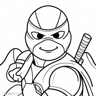 Raphael Ninja Schildpad Kleurplaat | Raphael kleurplaat