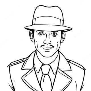 Detective Kleurplaat | Detective kleurplaat