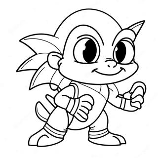 Espio Kleurplaat | Espio kleurplaat