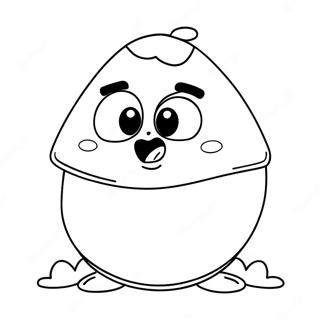 Pou kleurplaat | Pou kleurplaat