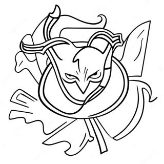 New Jersey Devils Logo Kleurplaat | New Jersey Devils kleurplaat