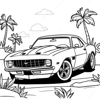 Camaro Sportauto Kleurplaat | Camaro kleurplaat