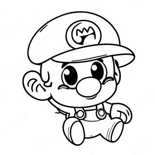 Baby Mario Kleurplaten