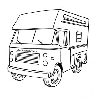 Camper Kleurplaat | RV kleurplaat