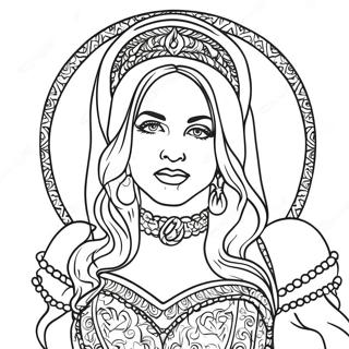Madonna Iconische Outfit Kleurplaat | Madonna kleurplaat