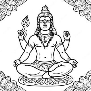 Shiva Kleurplaat | Shiva kleurplaat
