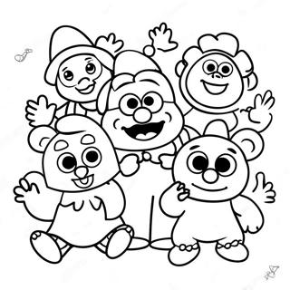 Muppet Babies Kleurplaat | Muppet Babies kleurplaat