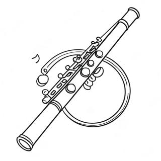 Fluit Kleurplaat | Fluit kleurplaat