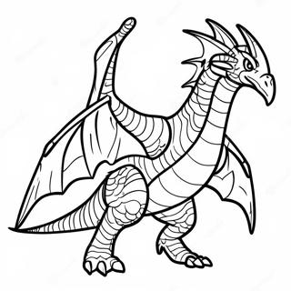 Kleurplaat van Rodan | Rodan kleurplaat