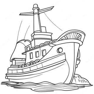 Lego Boot Kleurplaat | Lego Boot kleurplaat