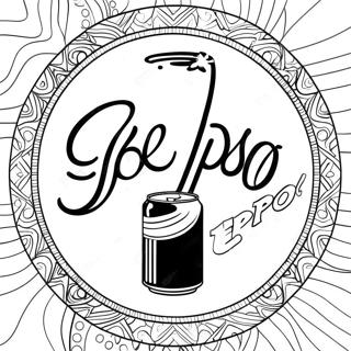 Pepsi Logo Kleurplaat | Pepsi kleurplaat