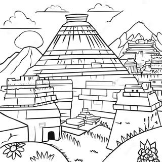 Inca Beschaving Kleurplaat | Inca kleurplaat