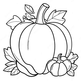 Pompoen van Oktober Kleurplaat | Oktober kleurplaat