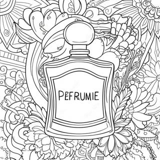 Parfumfles Kleurplaat | Parfum kleurplaat