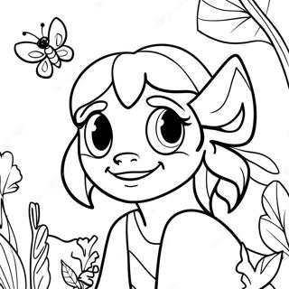 FernGully Personages Kleurplaat | VarenGully kleurplaat