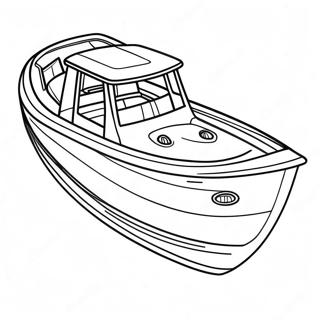 Bass Boot Kleurplaat | Baars Boot kleurplaat