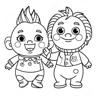 Baby Einstein Personages Kleurplaat | Baby Einstein kleurplaat