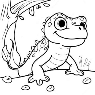 Salamander Kleurplaat | Salamander kleurplaat