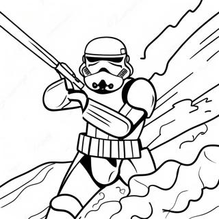 Epische Stormtrooper Gevecht Kleurplaat | Stormtrooper kleurplaat