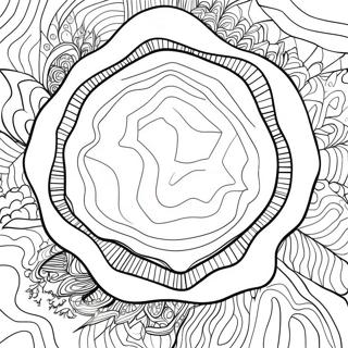 Kleurplaat van een geode | Geode kleurplaat