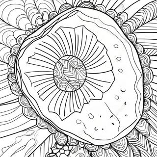 Kleurplaat van een sprankelende geode | Geode kleurplaat
