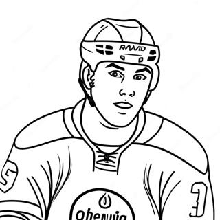 Connor McDavid Kleurplaat | Connor McDavid kleurplaat