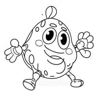 Grappige Gangle Personages Kleurplaat | Gangle kleurplaat