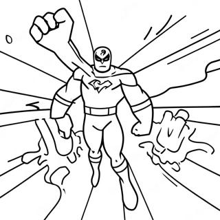 Thundermans Superheld Actie Kleurplaat | Thundermans kleurplaat