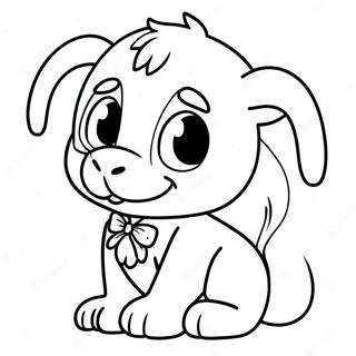Schattige Webkinz Personage Kleurplaat | Webkinz kleurplaat