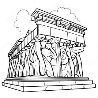 Oud Parthenon Kleurplaat | Parthenon kleurplaat