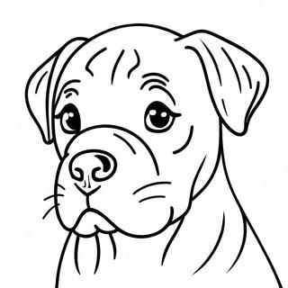 Speelse Cane Corso Puppy Kleurplaat | Cane Corso kleurplaat