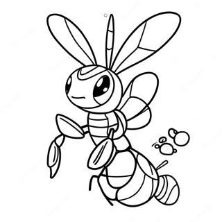 Beedrill Kleurplaat | Beedrill kleurplaat