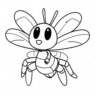 Boze Beedrill Vliegende Kleurplaat | Beedrill kleurplaat