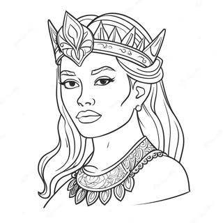 Fierce Slay Koningin Kleurplaat | Verslaan kleurplaat