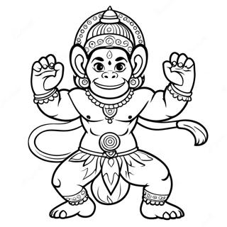 Hanuman Kleurplaat | Hanuman kleurplaat