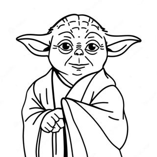 Yoda Kleurplaat | Yoda kleurplaat