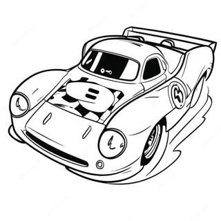 Modderbaan Raceauto Kleurplaten