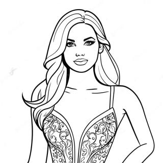 Top Model Fashionista Kleurplaat | Topmodel kleurplaat