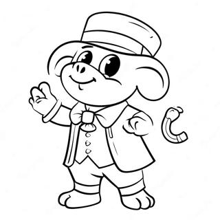 Ranboo in Kleurrijke Outfit Kleurplaat | Ranboo kleurplaat