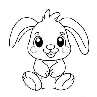 Schattige Jellycat Konijn Kleurplaat | Jellycat kleurplaat