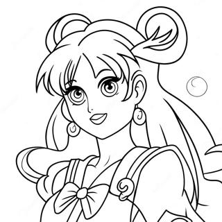 Sailor Pluto Kleurplaat | Sailor Pluto kleurplaat