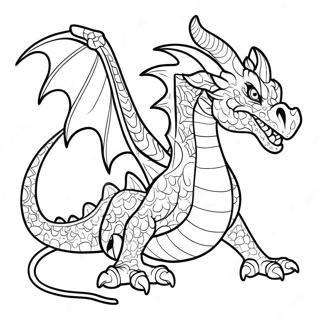Doodslied Draak Kleurplaat | Doodlied Dragon kleurplaat