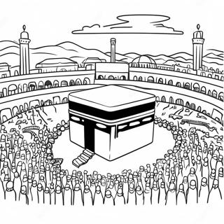 Hajj Kleurplaat | Hadj kleurplaat