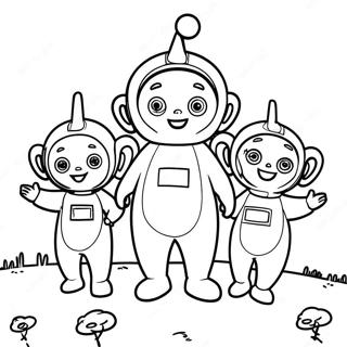 Teletubbies Kleurplaat | Teletubbies kleurplaat