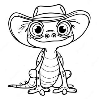 Kleurplaat van Rango | Rango kleurplaat
