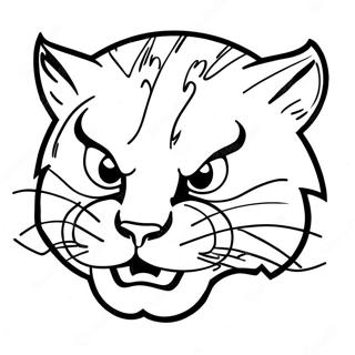 K-State Wildcat Logo Kleurplaat | K-State kleurplaat
