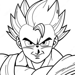 Kleurplaat van Gohan | Gohan kleurplaat